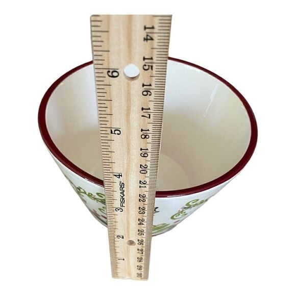 American Atelier Bargello Holiday Soup Cereal Bowl - Picture 4 of 5